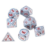 Max 7pcs Multi-sided Dice Polyhedral Dice Set for D&D RPG Table Game Dice I