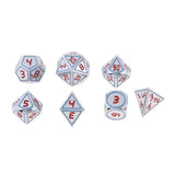 Max 7pcs Multi-sided Dice Polyhedral Dice Set for D&D RPG Table Game Dice I