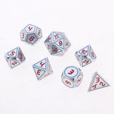 Max 7pcs Multi-sided Dice Polyhedral Dice Set for D&D RPG Table Game Dice I