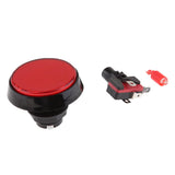 Max 60mm Arcade Machine LED Illuminated Self-Resetting Button Switch Red
