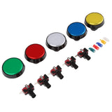 Max 60mm Arcade Machine LED Illuminated Self-Resetting Button Switch Red