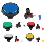 Max 60mm Arcade Machine LED Illuminated Self-Resetting Button Switch Red