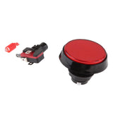 Max 60mm Arcade Machine LED Illuminated Self-Resetting Button Switch Red