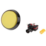 Max 60mm Arcade Machine LED Illuminated Self-Resetting Button Switch Yellow