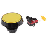 Max 60mm Arcade Machine LED Illuminated Self-Resetting Button Switch Yellow