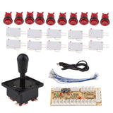 Max Zero Delay Arcade USB Encoder PC Joystick for Raspberry Pi 1/2/3 DIY Red