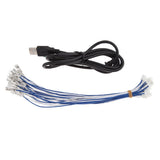 Max Zero Delay Arcade USB Encoder PC Joystick for Raspberry Pi 1/2/3 DIY Red