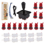 Max Zero Delay Arcade USB Encoder PC Joystick for Raspberry Pi 1/2/3 DIY Red