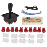Max Zero Delay Arcade USB Encoder PC Joystick for Raspberry Pi 1/2/3 DIY Red