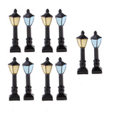 Max 10Pcs Retro Street Light Model Scenery Train Railway Layout DIY Landscape D