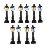Max 10Pcs Retro Street Light Model Scenery Train Railway Layout DIY Landscape D