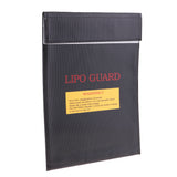 Max Fire & Explosion Resistant Lipo Battery Safety Bag for Safe Charging Storage Black