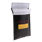 Max Fire & Explosion Resistant Lipo Battery Safety Bag for Safe Charging Storage Black