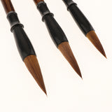 Max 3 Pieces Calligraphy Brush Pen Chinese Traditional Writing Painting Gift Box