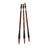 Max 3 Pieces Calligraphy Brush Pen Chinese Traditional Writing Painting Gift Box