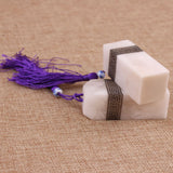 Max Chinese Carving Seal Sculpture Name DIY Stone Jade Art Craft 2x2x7cm