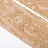 Max 1/350 Scale Tirpitz Battleship Model Kits Wooden Deck with Anchor Chain Accs