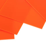 Max 5 Pieces 20x10cm Orange Acrylic Board Model Building Materials DIY Accessory