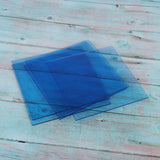 Max 5 Pieces 15x15cm Sky Blue Transparent Acrylic Board Model Materials DIY Tool