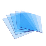 Max 5 Pieces 15x15cm Sky Blue Transparent Acrylic Board Model Materials DIY Tool