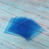 Max 5 Pieces 15x15cm Sky Blue Transparent Acrylic Board Model Materials DIY Tool