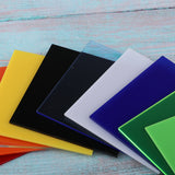 Max 10 Pieces 8x8cm Color Acrylic Board Model Building Materials DIY Accessories