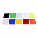 Max 10 Pieces 8x8cm Color Acrylic Board Model Building Materials DIY Accessories