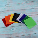 Max 10 Pieces 8x8cm Color Acrylic Board Model Building Materials DIY Accessories