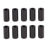 Max 10Pcs Black Aluminum Alloy Tube Spacer for RC Model DIY 4WD Car 8mm
