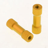 Max 10x M3 20mm Knurled Aluminum Standoff Spacer Pillar for RC Multirotor Gold