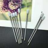 Max Pack of 50 1mm Nib Metal Rollerball Pen Gel Pen Sign Pen Refills,7cm black