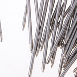 Max Pack of 50 1mm Nib Metal Rollerball Pen Gel Pen Sign Pen Refills,7cm black