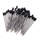 Max Pack of 50 1mm Nib Metal Rollerball Pen Gel Pen Sign Pen Refills,7cm black
