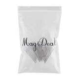 Max Pack of 50 1mm Nib Metal Rollerball Pen Gel Pen Sign Pen Refills,7cm blue