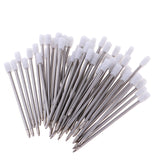 Max Pack of 50 1mm Nib Metal Rollerball Pen Gel Pen Sign Pen Refills,7cm blue