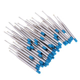 Max 50x Metal Pen Gel Refill for School Office Signature Supplies  blue