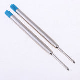 Max 50x Metal Pen Gel Refill for School Office Signature Supplies  blue