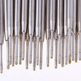 Max 50x Metal Pen Gel Refill for School Office Signature Supplies  blue