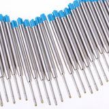 Max 50x Metal Pen Gel Refill for School Office Signature Supplies  blue