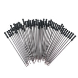 Max Pack of 50 0.5mm Nib Metal Rollerball Pen Gel Pen Sign Pen Refills black