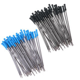 Max Pack of 50 0.5mm Nib Metal Rollerball Pen Gel Pen Sign Pen Refills black