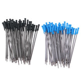 Max Pack of 50 0.5mm Nib Metal Rollerball Pen Gel Pen Sign Pen Refills black