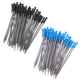 Max Pack of 50 0.5mm Nib Metal Rollerball Pen Gel Pen Sign Pen Refills black
