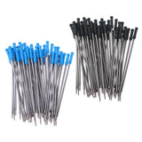 Max Pack of 50 0.5mm Nib Metal Rollerball Pen Gel Pen Sign Pen Refills black