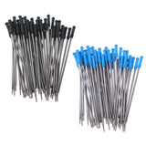 Max Pack of 50 0.5mm Nib Metal Rollerball Pen Gel Pen Sign Pen Refills black