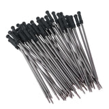Max Pack of 50 0.5mm Nib Metal Rollerball Pen Gel Pen Sign Pen Refills black