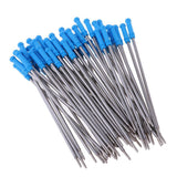 Max Pack of 50 0.5mm Nib Metal Rollerball Pen Gel Pen Sign Pen Refills blue
