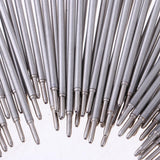 Max Pack of 50 0.5mm Nib Metal Rollerball Pen Gel Pen Sign Pen Refills blue