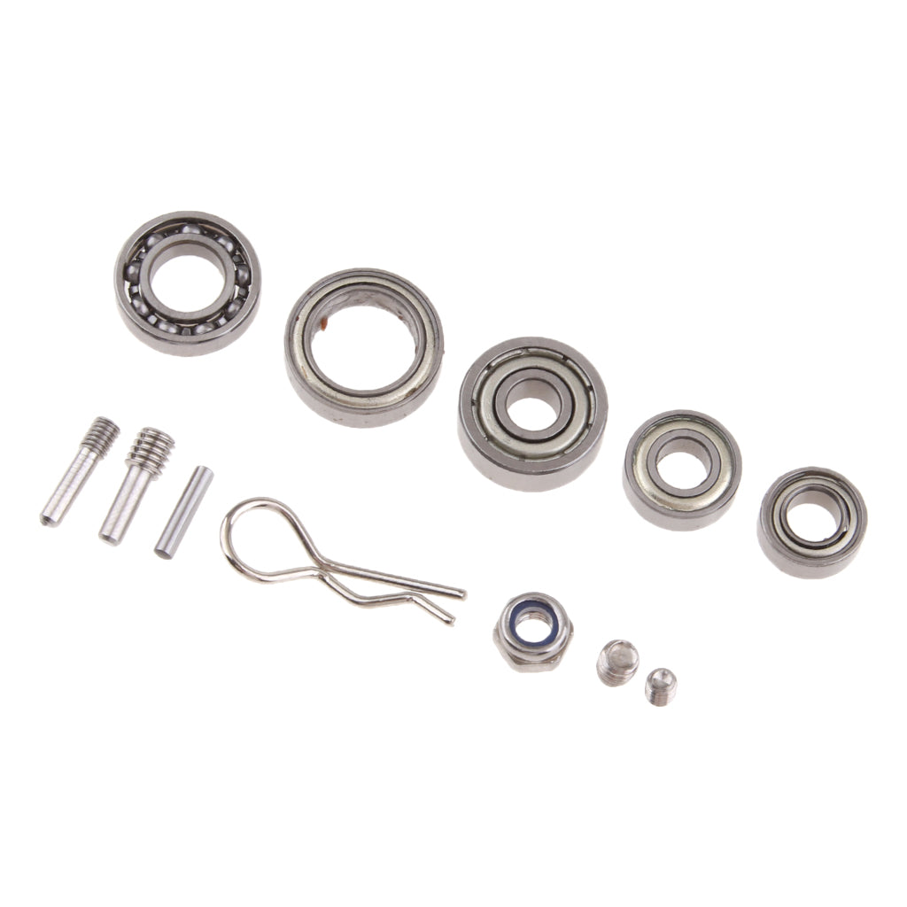 Max 89 Pcs M3 M4 Screws & RC Wheel Shaft & R-Shaped Pins & Lock Nut Assortment