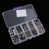 Max 89 Pcs M3 M4 Screws & RC Wheel Shaft & R-Shaped Pins & Lock Nut Assortment